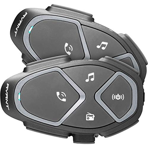 INTERPHONE INTERPHOAVANTTP Bluetooth Auriculares Manos Libres para Casco Moto Dual, Negro