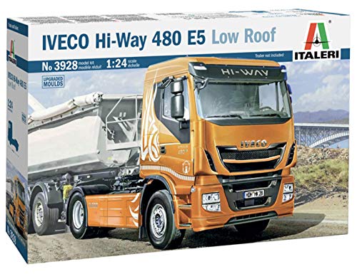 Italeri Iveco Hi-Way 480 E5 (Low Roof), maqueta, Modelos, Manualidades, Hobby, Pegar, Juego de construcción de plástico, detallado (3928S)