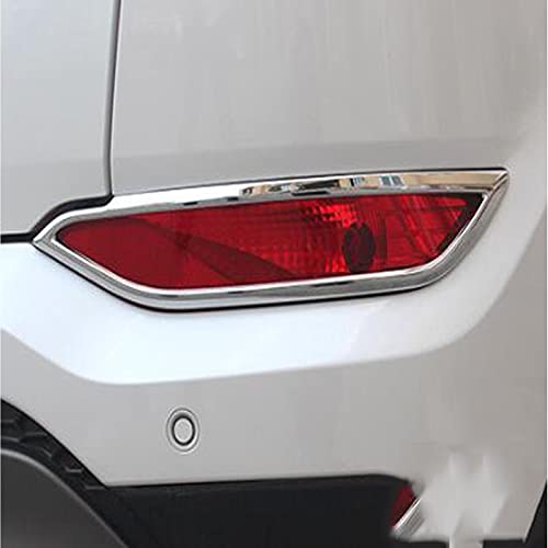 JIERS para Hyundai Tucson 2016-2018, ABS Cromado luz antiniebla Trasera Cubierta de lámpara embellecedor de luz antiniebla moldura Accesorios de Estilo de Coche