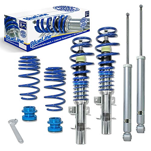 JOM Car Parts & Car Hifi GmbH 741096 Blueline Suspension Cuerpo roscadoSeat Ibiza/Cordoba Typ (6L) 1.2/1.4/1.4 TDi/ 1.9SDi/ 1.9TDi, 01-, amortiguadores y muelles