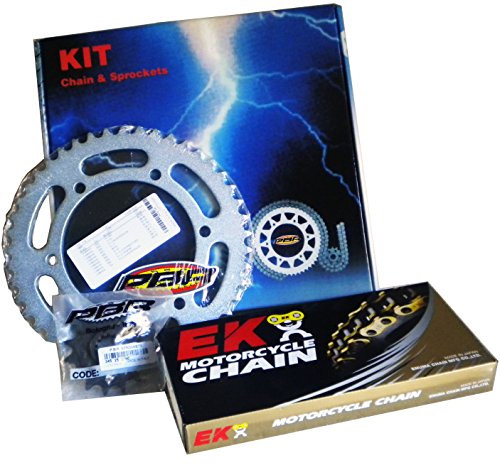 Kit Cadena Corona PIÑON PBR/EK EK567 Compatible con Honda Dominator NX 650 1995 > 2001