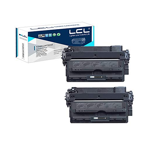 LCL Cartucho de Tóner Compatible 51X Q7551X 51A Q7551A 13000 Páginas (2 Negro) Reemplazo para HP Laserjet P3005 P3005D P3005N P3005DN