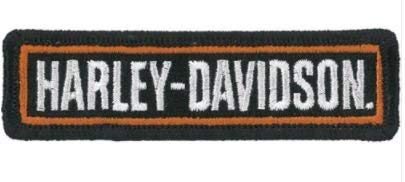 Marel - Parche Harley Davidson termoadhesivo bordado, 9 x 2,5 cm, réplica 1302