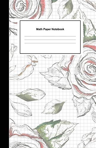 Math Paper Notebook: Graph Paper 5x5 (five squares per inch) Squared Graphing Journal Paper (each square 0.20” x 0.20”) Blank Quadrille, Coordinate, ... Size 5.5” x 8.5” (100 Pages) Cream Paper