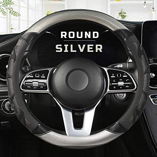 MDHANBK Funda para volante de coche de microfibra de piel, para Isuzu D Max Trooper Rodeo Mux Ertiga APV Ignis Edition SX4 MDHANBK Funda para volante de coche de microfibra de piel, para Isuzu D Max Trooper Rodeo Mux Ertiga APV Ignis Edition SX4