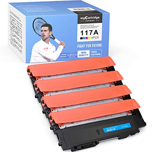 myCartridge SUPRINT - Tóner compatible con 117A (con chip) para HP 117A W2070A W2070X W2071A W2072A W2073A W2071X W2072X W2073X para HP Color Laser MFP 179fwg 178nw g 178N W 150A 150NW