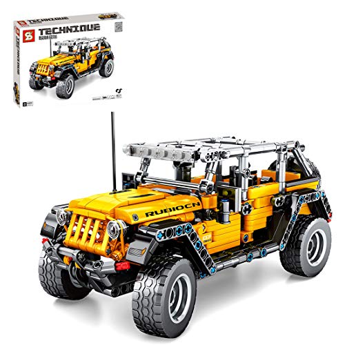 Myste Técnica todoterreno, 4 x 4, todoterreno, 4 x 4, 601, bloques de construcción Offroader para coche, tracción trasera, todoterreno, compatible con la tecnología Lego