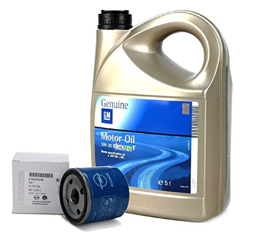 Opel Pack Duo Aceite 5 litros Genuino DEXOS 1 + Filtro Aceite Motores 1.0/1.4Turbo 95528296