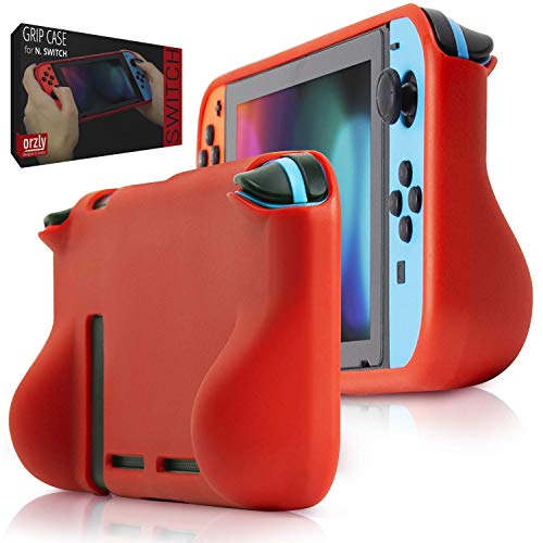 Orzly Funda Comfort Grip Case para la Nintendo Switch – Carcasa Protectora con puños de Mano Rellenos Integrados para la Parte Posterior de la Consola Nintendo Switch en su Modo Gamepad - Rojo Orzly Funda Comfort Grip Case para la Nintendo Switch – Carcasa Protectora con puños de Mano Rellenos Integrados para la Parte Posterior de la Consola Nintendo Switch en su Modo Gamepad - Rojo