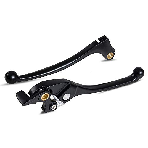 Palancas de Embrague de Freno de aleación de Aluminio de Motocicleta para Honda CBR600 F1/F2/F3/F4/F4i CBR 900RR Hornet CB600 Hornet CB900 (Negro)