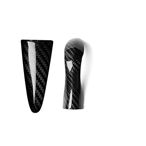 Para Infiniti Q50 2014 2015 2016 2017 2018 2019 2020 volante palanca de cambios cabeza cubierta marco envolvente rayas fibra carbono pegatinas coche accesorios (kit)