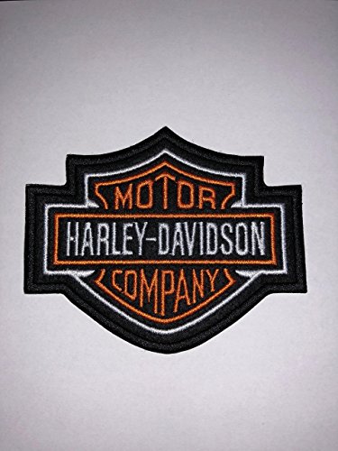 Parche de Harley Davidson termoadhesivo bordado, 8,2 x 7 cm, réplica -1304