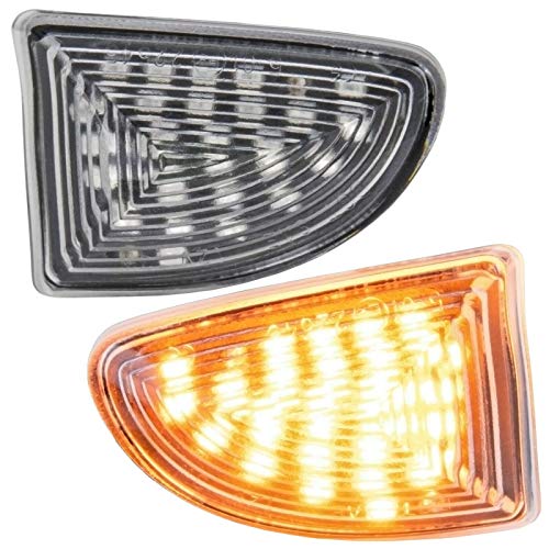 phil trade Intermitentes LED laterales compatibles para Ford A451, C451, Cabrio y Coupé, cristal transparente 7232