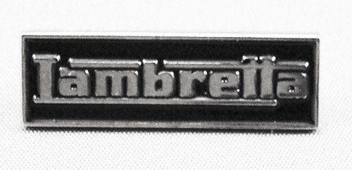 Pin de Metal esmaltado, Insignia Broche Scooter Lambretta Placa de Nombre