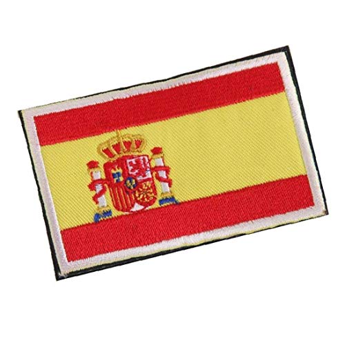 Placa Frontera De La Bandera Nacional De España Hecho A Mano De La Bandera Insignia Bordada España Parche De Costura Española