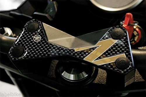 Protección 3D Placa Horquilla Compatible para Moto Kawasaki Z750 Z1000 - Carbono Oro