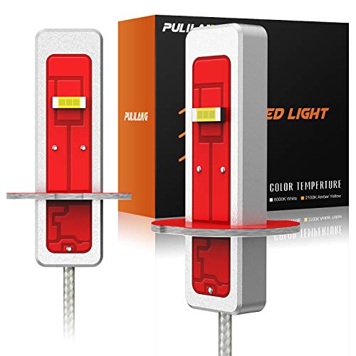 Pulilang Bombillas LED Antiniebla H3 CSP Chips 6000K Xenón Blanco LED de Conducción Diurna Lámparas Antiniebla DRL Para Reemplazo Halógeno, 12-24V Sin Polaridad 40W 5000LM, 2 Lámparas Pulilang Bombillas LED Antiniebla H3 CSP Chips 6000K Xenón Blanco LED de Conducción Diurna Lámparas Antiniebla DRL Para Reemplazo Halógeno, 12-24V Sin Polaridad 40W 5000LM, 2 Lámparas