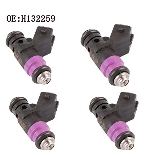 QIUXIANG 4 PCS inyector de Combustible en Forma for el Renault Megane 1.6 16v 31 KM T. Boquilla de inyección de Gasolina reemplazo H132259 8200132259 Durable