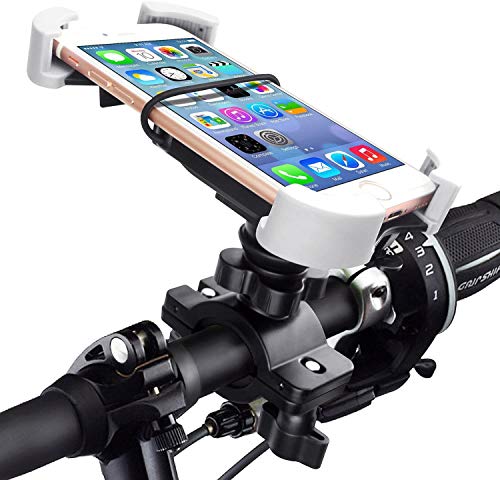Quntis Soporte de teléfono para bicicleta, giratorio 360 grados, compatible con iPhone SE 2020/SE/8/7/6s Plus/6, Samsung Galaxy J2/J3/C5/S5/S6