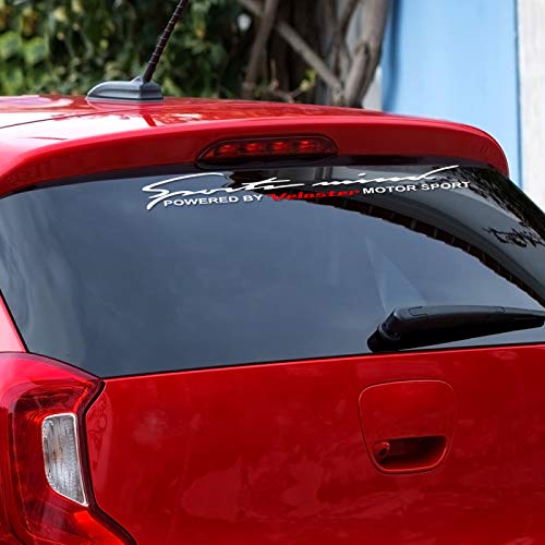Qwldmj Pegatinas de PVC de Vinilo Reflectante para Parabrisas Delantero y Trasero de Coche para Hyundai Veloster Motor Sport Auto decoración del Cuerpo Accesorios de calcomanía