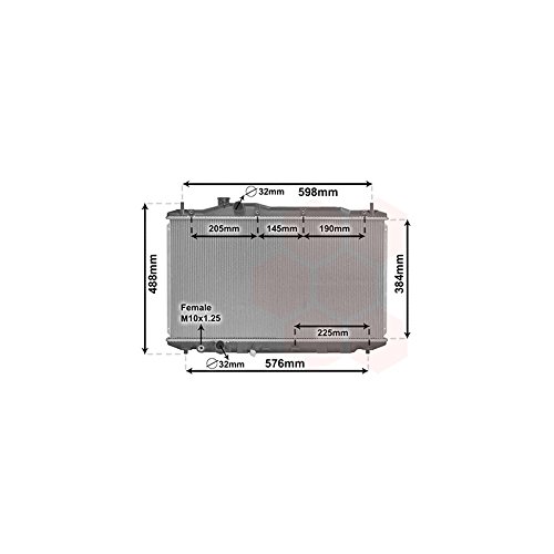 Radiador Motor Gasolina para Honda Civic Version 2.0 Type R iVTEC de 2006 a 2012 Radiador Motor Gasolina para Honda Civic Version 2.0 Type R iVTEC de 2006 a 2012