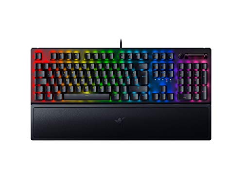 Razer BlackWidow V3 (Green Switch) – Teclado Gaming con interruptores mecánicos (táctil y Clic, Teclas ABS, Teclas Multimedia, iluminación RGB Chroma) QWERTZ | disposición DE, Negro Razer BlackWidow V3 (Green Switch) – Teclado Gaming con interruptores mecánicos (táctil y Clic, Teclas ABS, Teclas Multimedia, iluminación RGB Chroma) QWERTZ | disposición DE, Negro