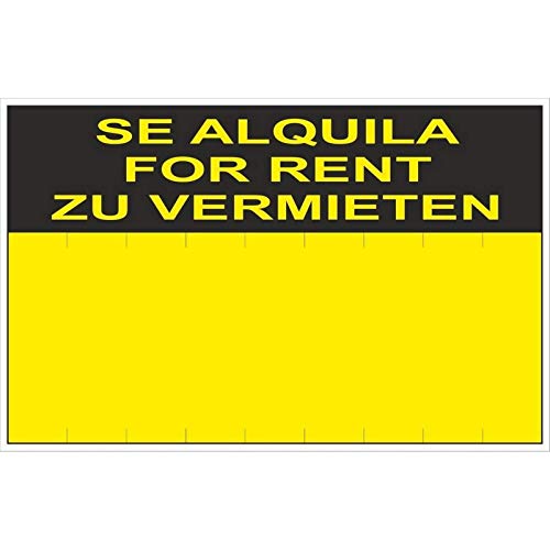 RD50406 - Cartel Se Alquila For Rent Zu Vermieten PVC Glasspack 0,4 mm 35x45 cm con CTE, RIPCI Nueva Legislación RD50406 - Cartel Se Alquila For Rent Zu Vermieten PVC Glasspack 0,4 mm 35x45 cm con CTE, RIPCI Nueva Legislación