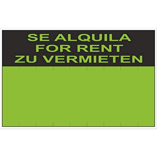RD51206 - Cartel Se Alquila For Rent Zu Vermieten PVC Glasspack 0,4 mm 45x70 cm con CTE, RIPCI Nueva Legislación RD51206 - Cartel Se Alquila For Rent Zu Vermieten PVC Glasspack 0,4 mm 45x70 cm con CTE, RIPCI Nueva Legislación