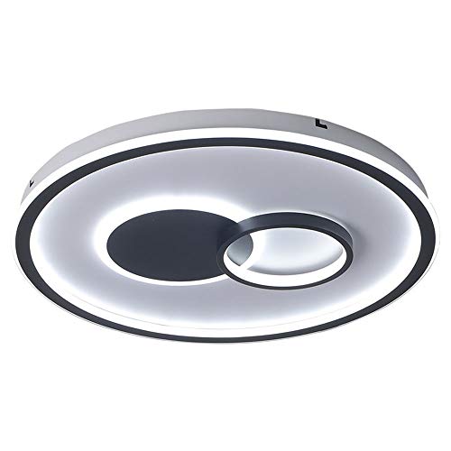 Sala De Estar Redonda LED Moderno Metal Acrílico Lámpara De Techo Dormitorio Regulable Control Remoto Iluminación De Techo Restaurantes Luz De Techo Sala Armario Pasillo Ø62cm×H6.5Cm 71W