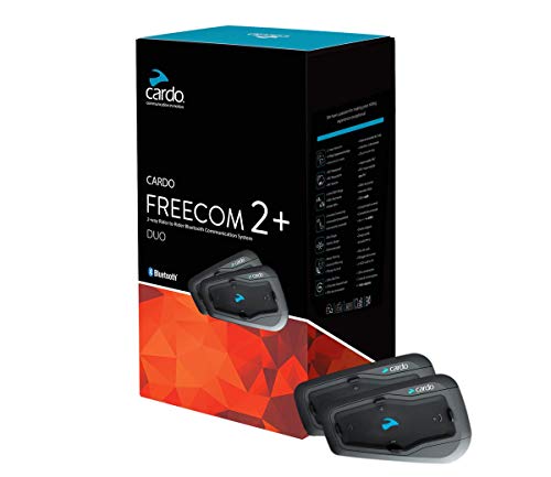 SCALARIDER, Kit Manos Libres Bluetooth, Freecom 2 + Duo, intercomunicador, Negro