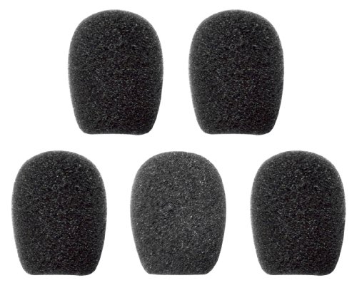 Sena SC-A0109 Espumas de Protección para Micrófono, 5 Unidades, Negro