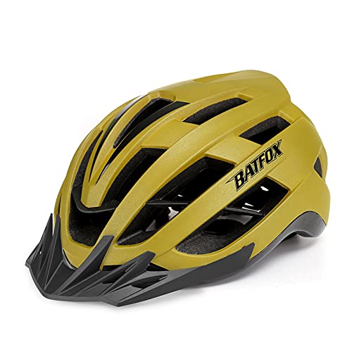 Superdada Adult Bike Helmet Bicycle Helmet Men Women,Cycling Bike Helmet with Removable Visor for Mountain Road Urban Commuter Adjustable Size 57-61cm(22.6-24.2inch) Adult Bike Helmets PU