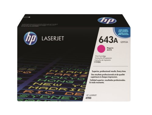 Toner cartridge Original HP 1x Magenta Q5953A / 643A for HP Color LaserJet 4700