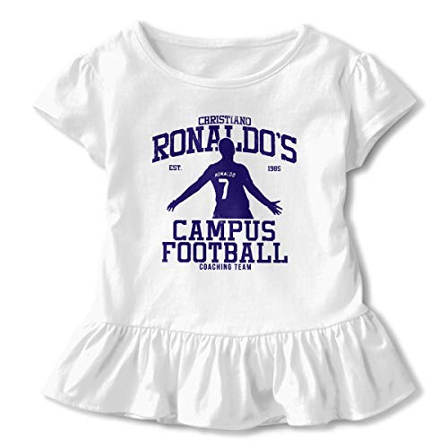 Top Wholesale Ronaldo's Campus - Camiseta de fútbol para niños con una Mezcla de Volantes Blanco Blanco 4 años