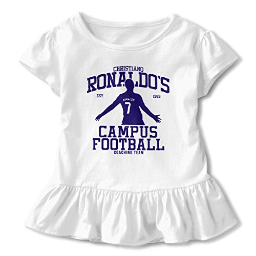 Top Wholesale Ronaldo's Campus - Camiseta de fútbol para niños con una Mezcla de Volantes Blanco Blanco 4 años