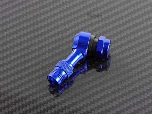 Válvula angular de aluminio CNC, 112,5 grados, color azul, apta para Honda SW-T400 NF03 2009-