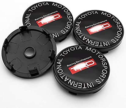 4 PCS Auto Center Hub Caps Para Toyota- CHR, Wheel Center Logo Badge Stickers Accesorios de decoración de modelado de neumáticos