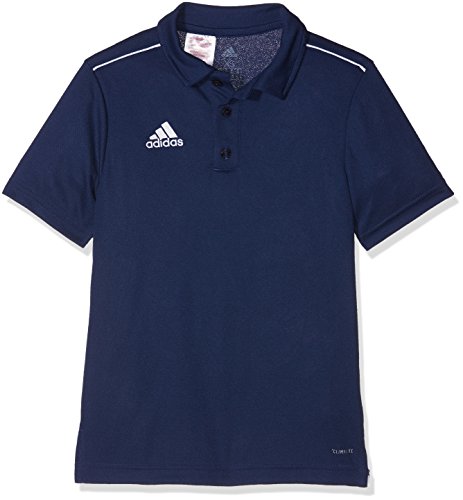 adidas CORE18 Camiseta Polo, Unisex niños, Azul (Dark Blue/White), 152