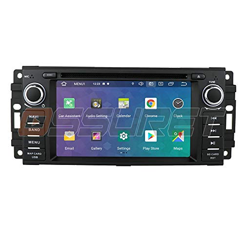Android 10 Car Stereo Radio Navegación GPS con Pantalla táctil de 6.2 Pulgadas Mirror-Link Bluetooth WiFi 4G USB DVR SWC RDS Se Adapta a Chevrolet/Jeep/Dodge