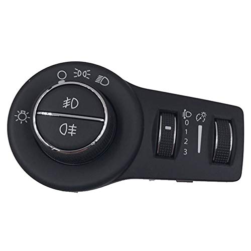 ASDFHUIOX Interruptor de Faro de la luz Delantera Ajuste de la luz de la luz de la luz de Niebla Interruptor de luz/Ajuste para Jeep Renegade PCD Sport Compass Accesorios (Color : No Auto)