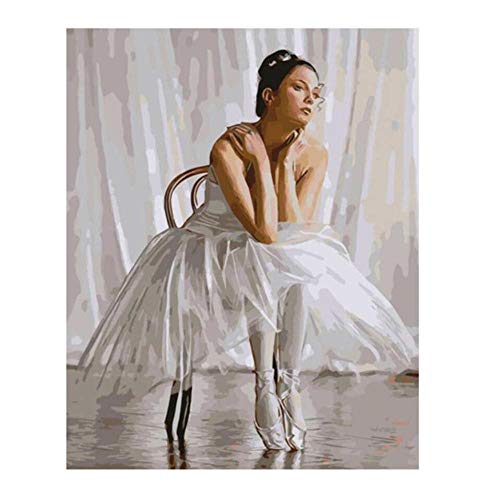 Ballet Girl Pintura al óleo Baile Pintura al óleo Ballet Mural Pareja Arte Abstracto Pintura al óleo Sala de Estar decoración de la Oficina Pintura al óleo