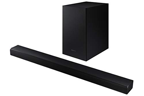 Barra de Sonido Samsung HW-T550 - Sonido 320W, 2.1Ch, Subwoofer Inalámbrico, Dolby Digital 2.1, DTS Virtual:X, Modo Juego, Bluetooth 4.2 Multiconexión y One Remote Control Barra de Sonido Samsung HW-T550 - Sonido 320W, 2.1Ch, Subwoofer Inalámbrico, Dolby Digital 2.1, DTS Virtual:X, Modo Juego, Bluetooth 4.2 Multiconexión y One Remote Control