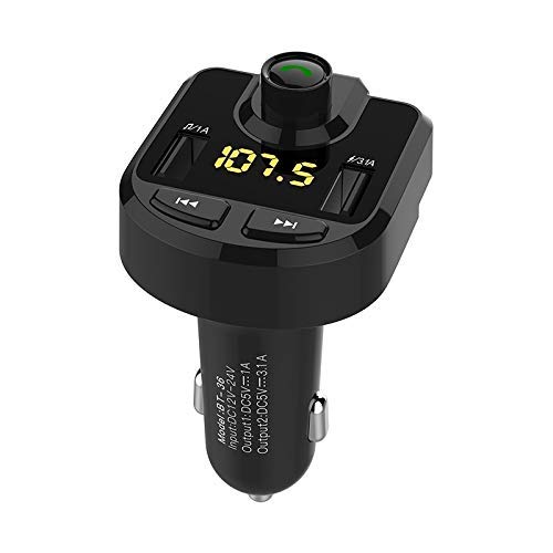 Bluetooth kit de coche CCI Bluetooth FM Transmisor Inalámbrico de autorradio adaptador del reproductor de música Llamadas manos libres kit de coche, cargador dual USB, Bluetooth de la ayuda / tarjeta Bluetooth kit de coche CCI Bluetooth FM Transmisor Inalámbrico de autorradio adaptador del reproductor de música Llamadas manos libres kit de coche, cargador dual USB, Bluetooth de la ayuda / tarjeta