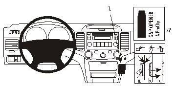 Brodit ProClip - Kit de coche para Kia Magentis 07-10 (para Europa, ángulo de montaje)