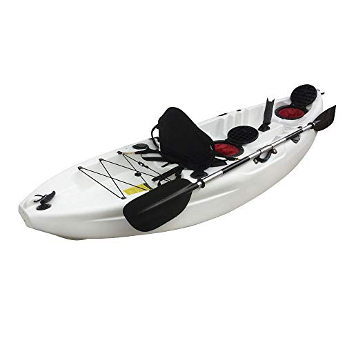 Cambridge Kayaks ES, Zander Blanco Solo Kayak DE Pesca Y Paseo, RIGIDO,