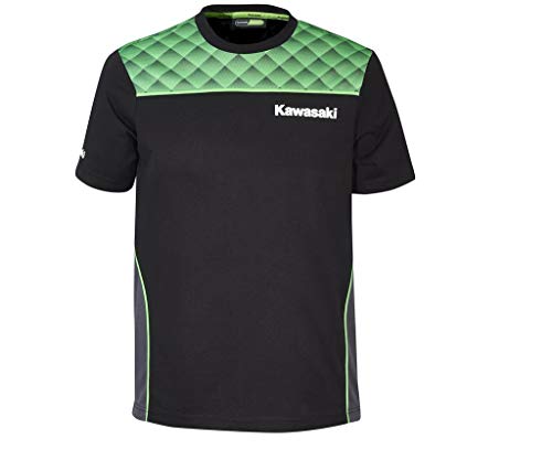 Camiseta Kawasaki Sports negro y verde XXXXL