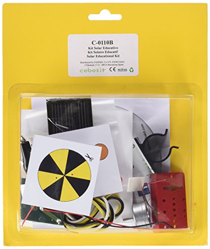 CEBEKIT- Kit didáctico. Ideal para Estudiantes y Principiantes.Completo Pack Solar para iniciarse en el Mundo de la energía fotovoltaica, Color Amarillo (C0110B)
