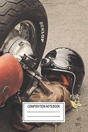Composition Notebook: Cars Chopper Motorcycle Automotive Works Wide Ruled Note Book, Diary, Planner, Journal for Writing