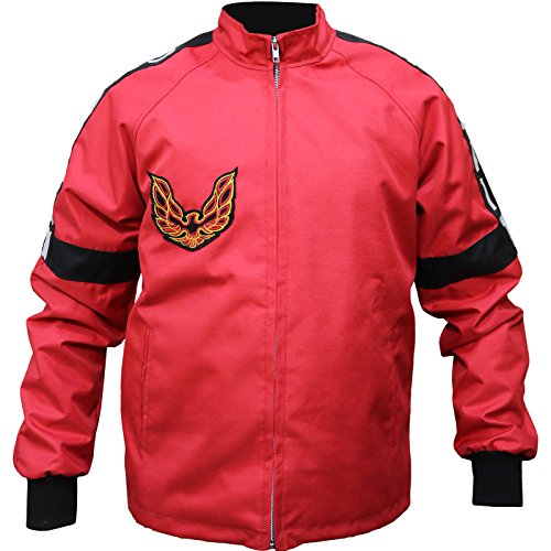 Cordura Jacket - Smokey and The Bandit Burt Reynolds Red Bomber Jacket (3X-Large (48-50) Best For Chest Size, Red)