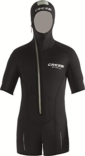 Cressi Shell Jacket Multi Thickness Lady Chaqueta de Buceo, Mujer, Negro, L/4